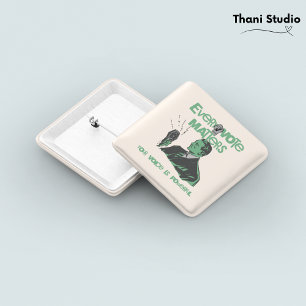 Your Vote Matters Election Political Green Printed 15 Cm Square Badge