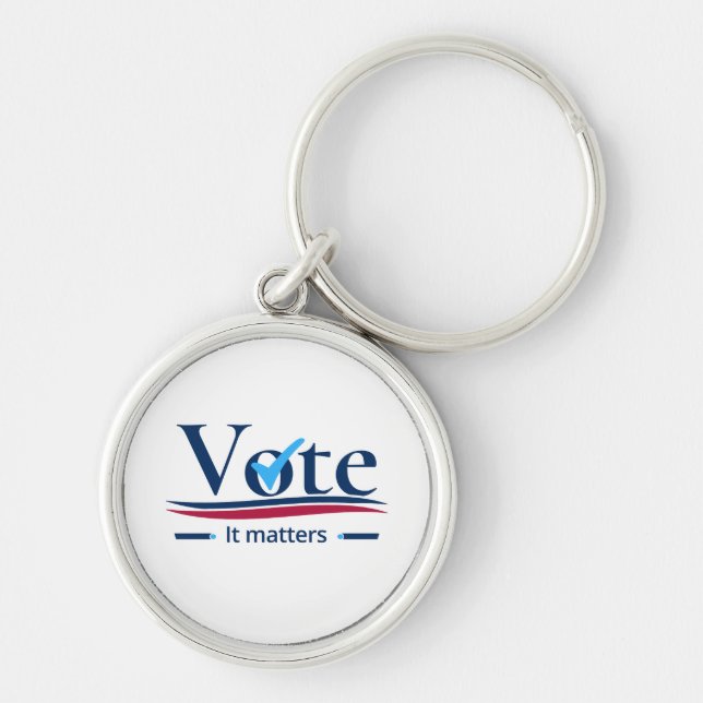 Your Vote Matters  Key Ring (Front)