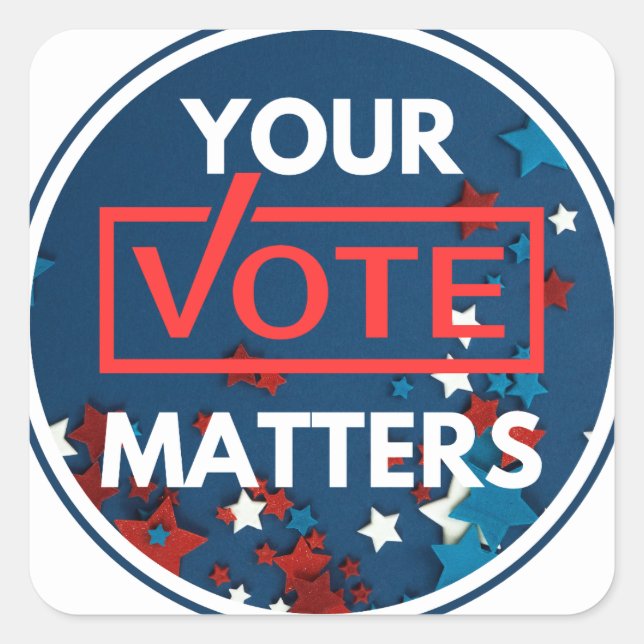 Your Vote Matters Sticker (Front)