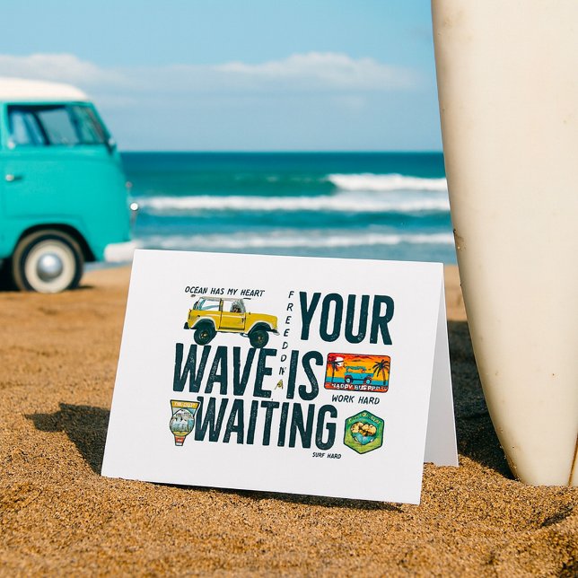 Your Wave Is Waiting Thank You Card (Creator Uploaded)