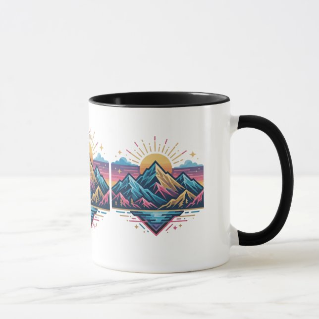 Your wave trendy modern Design Mug (Right)