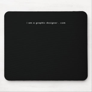 Your Website Address Simple Black & White Modern Mouse Pad