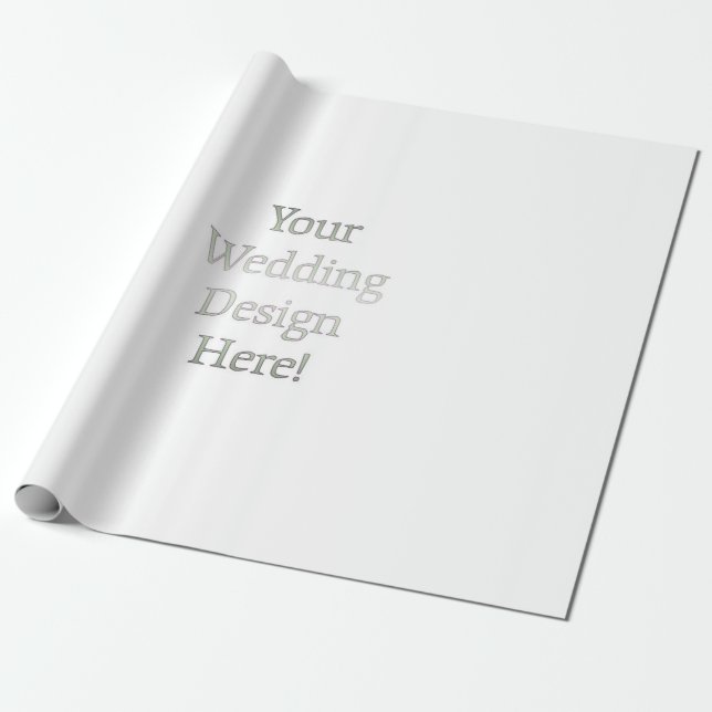 Your Wedding Design Wrapping Paper (Unrolled)