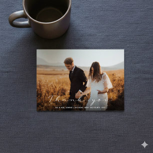 Your wedding photo, thank you card
