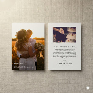 Your wedding photo, thank you card