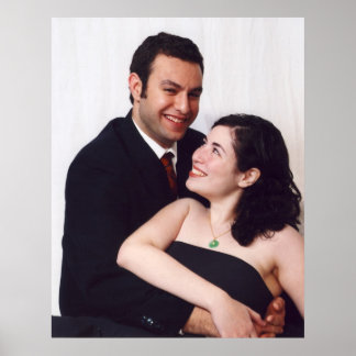 Your wedding Pictures on Canvas Poster