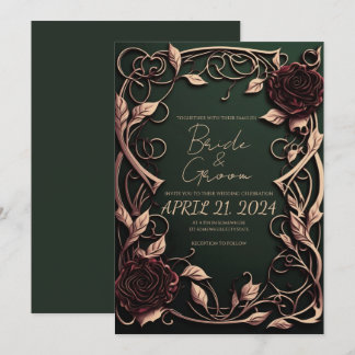  Your Wedding Stand Out with a Gothic Style  Invitation