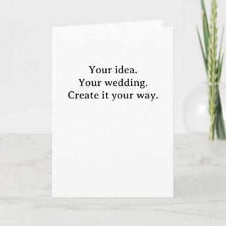 Your wedding. Your cards