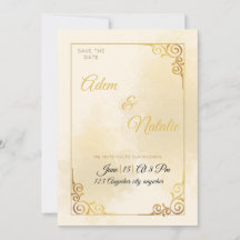 Your wedding's card