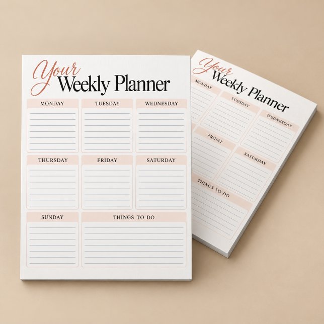 Your Weekly Planning And Schedule Organiser Notepad (Creator Uploaded)