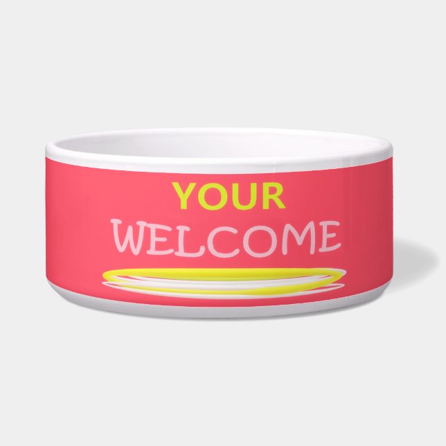 YOUR welcome message pale colours and logo type (Front)