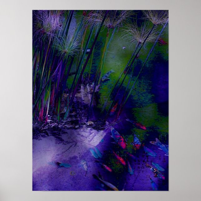 Your Whimsical Koi Pond Canvas Print (Front)