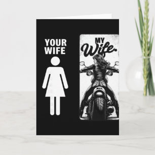 Your Wife Is Simple My Wife Biker Wife Valentine M Card
