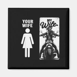 Your Wife Is Simple My Wife Biker Wife Valentine M Magnet