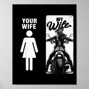 Your Wife Is Simple My Wife Biker Wife Valentine M Poster