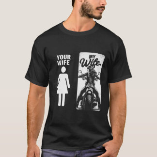 Your Wife Is Simple My Wife Biker Wife Valentine M T-Shirt