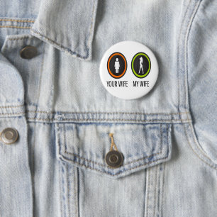 Your Wife My Wife 6 Cm Round Badge