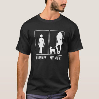 Your Wife My Wife Jack Russell  For Husband T-Shirt