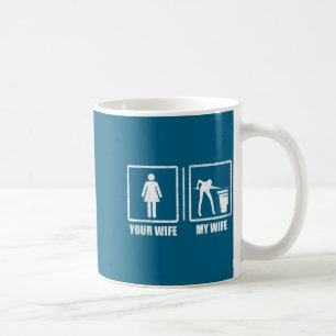 Your wife my wife pool balls pool snooker Design Coffee Mug