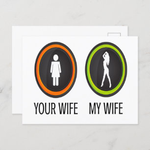 Your Wife My Wife Postcard