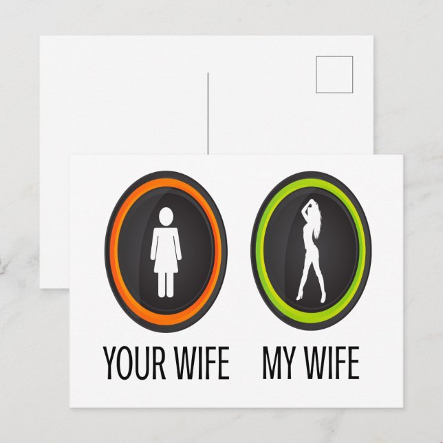 Your Wife My Wife Postcard (Front/Back)