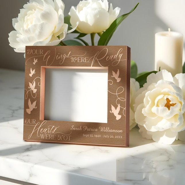 Your Wings Were Ready Doves Memorial Keepsake Etched Frames (Your Wings Were Ready Doves Memorial Keepsake Etched Frames)