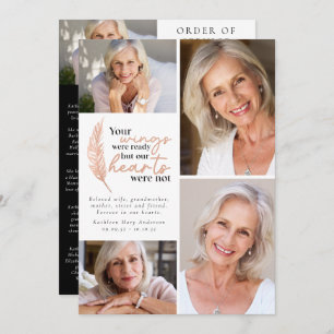 Your Wings Were Ready Order of Service Photo Program