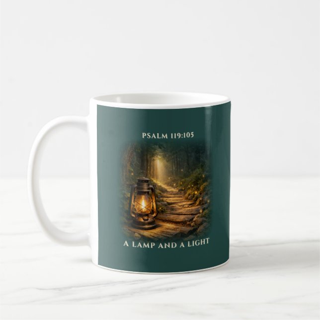 Your Word Is a Lamp to Guide Me Coffee Mug (Left)