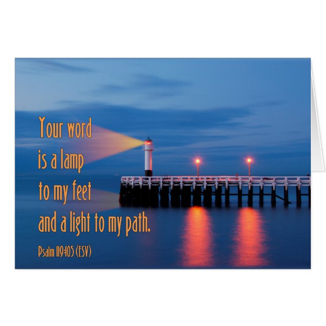 Your Word Is a Light Psalm 119:105 Bible Verse (Front Horizontal)