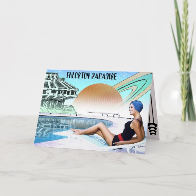 Your Words on Science Fiction Greeting Card (Front)