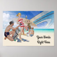 Your Words on this Interplanetary Beach Poster