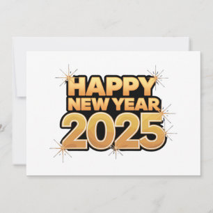 Your Year in Ink and Gold: 2025 Year Holiday Card