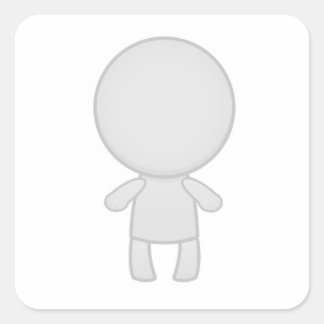 Your zombie on a sticker! square sticker