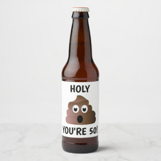 YOU'RE 50 BEER BOTTLE LABEL