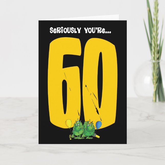 You're 60!!! card (Front)