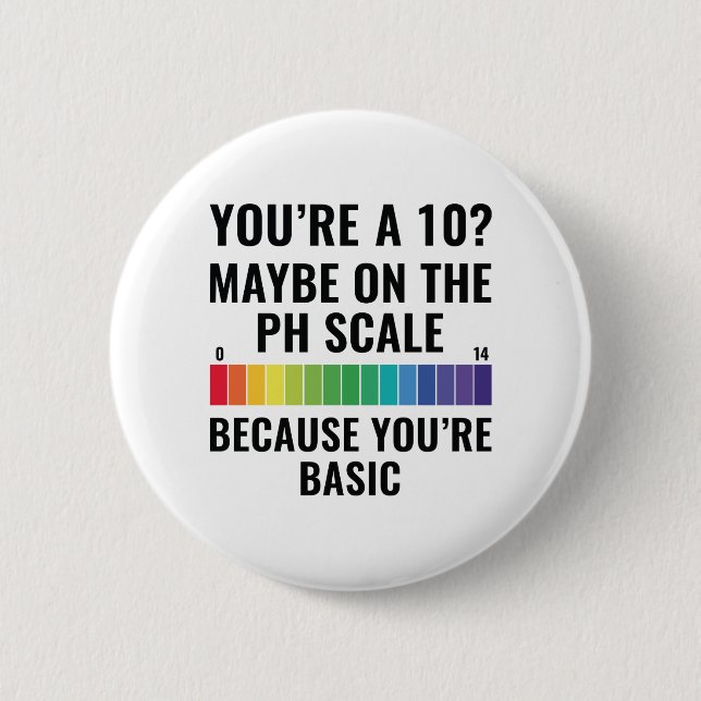 You're A 10? 6 Cm Round Badge (Front)
