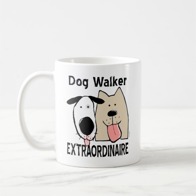 You're a Dog Walker Extraordinaire Coffee Mug (Left)