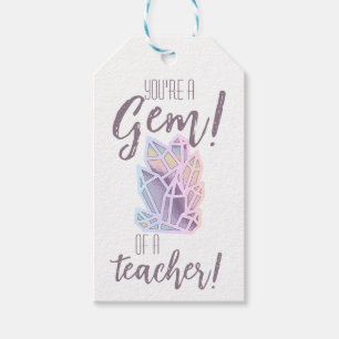 You're A Gem Teacher Appreciation Favour Gift Tags