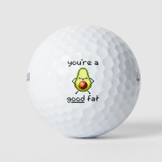 "You're a Good Fat" Cute Funny Avocado Golf Balls