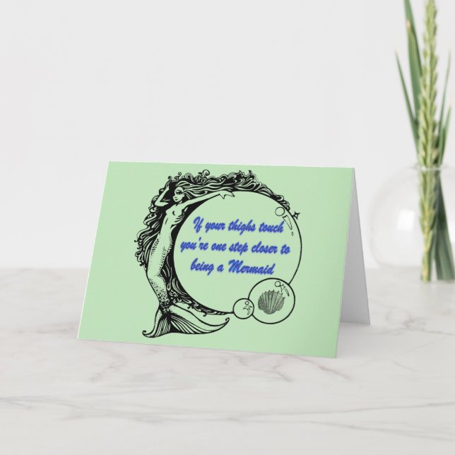 You're a Mermaid Card (Front)