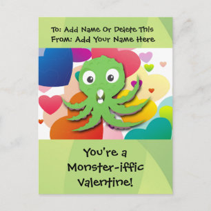 You're a Monster-iffic Valentine Holiday Postcard