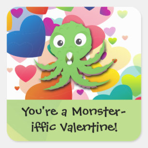 You're a Monster-iffic Valentine Square Sticker