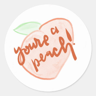 You're a peach summer sticker