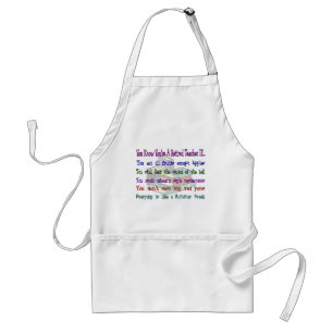 You're a Retired TEACHER IF... Standard Apron