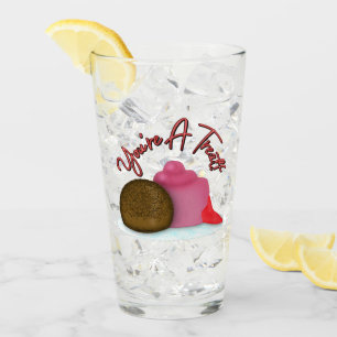 You're A Treat Filled Strawberry Valentine's Day Glass