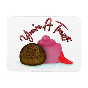 You're A Treat Filled Strawberry Valentine's Day Magnet