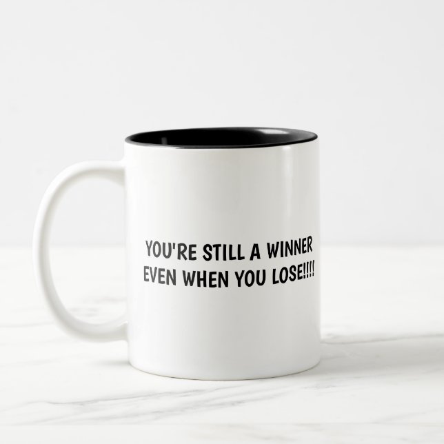 You're a winner!!!! Two-Tone coffee mug (Left)
