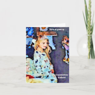 You're All Grown Up Girl Graduation Card