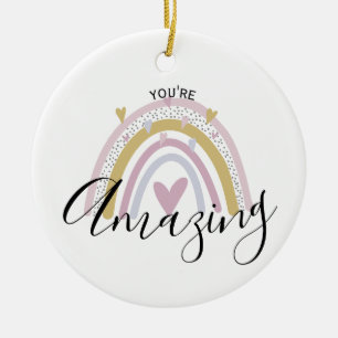 you're amazing positive affirmation gift for mum ceramic ornament