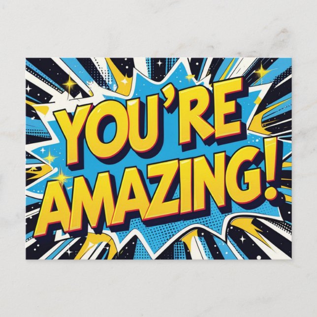 You're Amazing Postcard (Front)